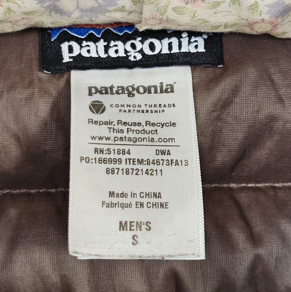 Patagonia Men's Down Sweater Jacket Chocolate Brown Size S - Picture 9 of 11